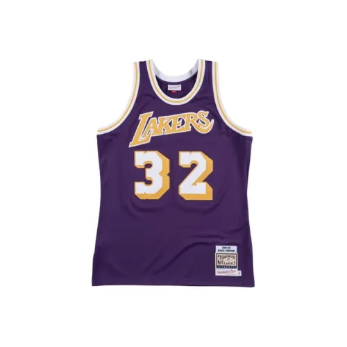 Mitchell Ness Синий Мужская баскетбольная футболка