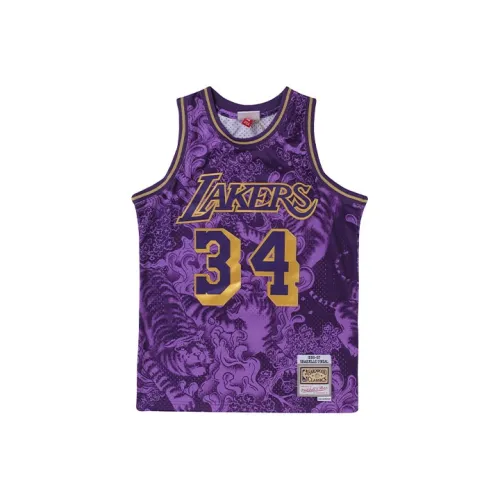 Mitchell Ness Фиолетовый Мужская баскетбольная футболка