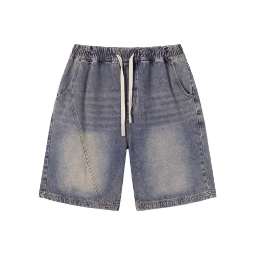 N Max Blue Washed Blue Men's Denim Shorts
