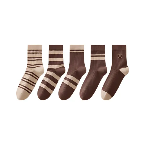 Городская красота носки женские 5 пар стиль Maillard цвет Palette