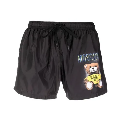 MOSCHINO Мужские черные плавательные шорты