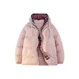 Розово-серый капюшон