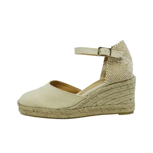 Castañer Carol Клиновидный каблук Высокие каблуки 7 см Женские Бежевые