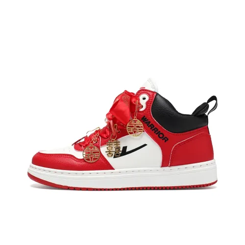 Warrior Бордо Красный Slip-Resistant Abrasion-Resistant MID Топ Скейтборд Кроссовки Унисекс