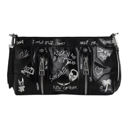 Zadig Voltaire Сумка через плечо из коровьей кожи женская черная