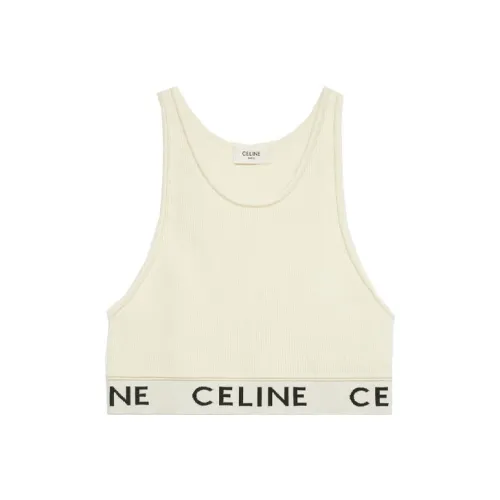 CELINE Экрю Женские Майки