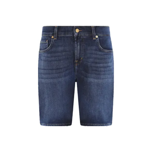 SEVEN Blue Men's Denim Shorts SEVEN Синий Мужские Джинсовые Шорты