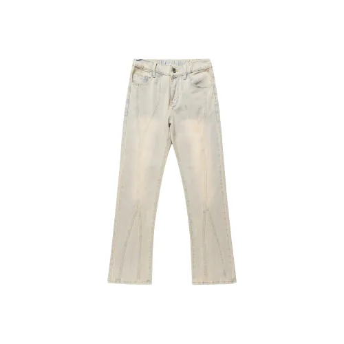 GEOFFREY B. SMALL Джинсы Унисекс Желтый Грязь