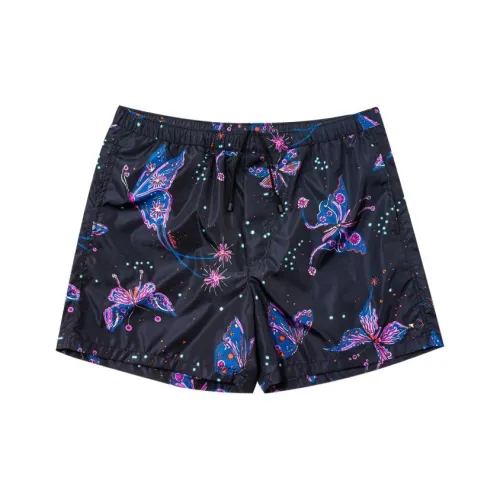 Valentino Черные Мужские Повседневные Шорты