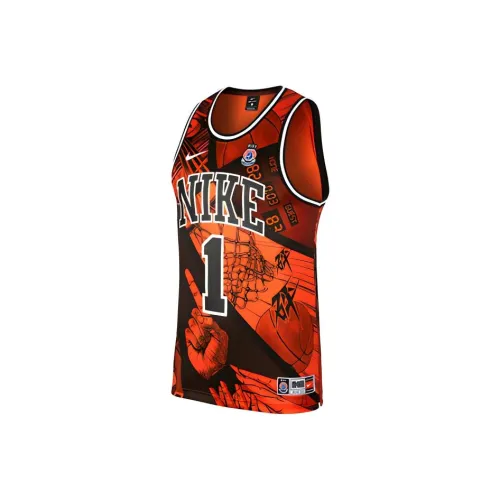 Nike Баскетбольная Джерси Мужская Оранжевая