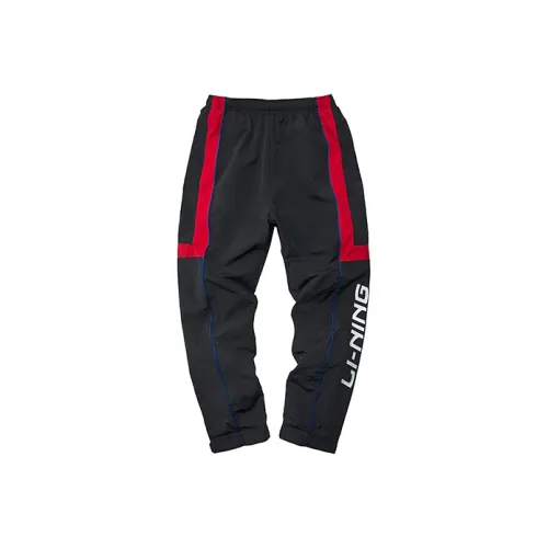 LINING Paris Fashion Week collection Стандартный черный Унисекс Спортивные брюки