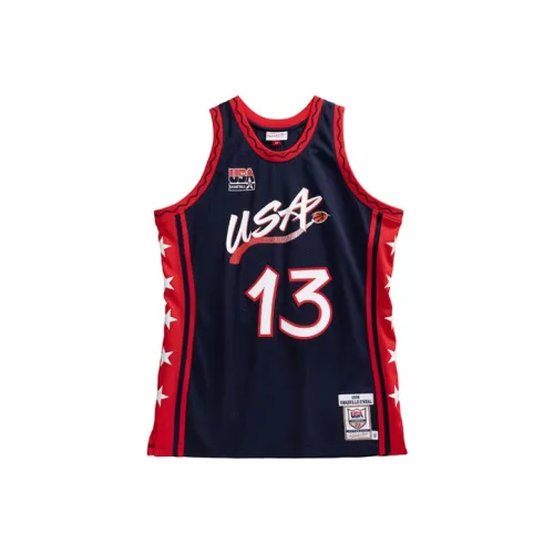 MITCHELL NESS Баскетбольная Джерси Унисекс Темно-синий