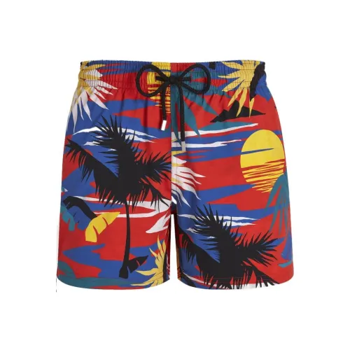 PALM ANGELS Red Men's Casual Shorts PALM ANGELS Красные Мужские Повседневные Шорты