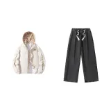 Набор (Абрикосовый топ + Серый низ)