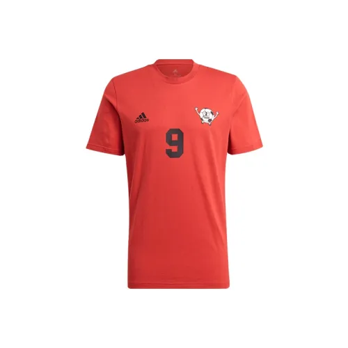 Adidas T-Shirt Мужской Ярко-Розовый Красный Флуоресцентный