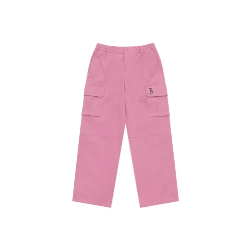 MLB Preppy Style Collection Basic Boston Red Sox SS25 Повседневные брюки Унисекс Полный принт Розовый