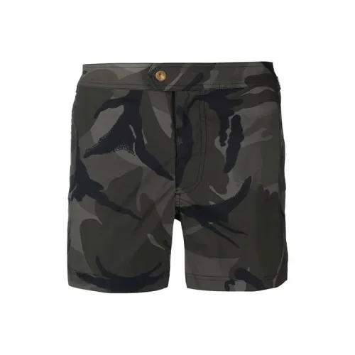 TOM FORD Army Green Мужские Повседневные Шорты