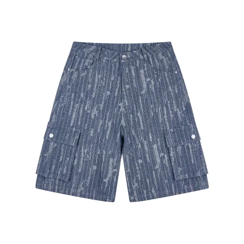 PASET Синие Унисекс Джинсовые Шорты