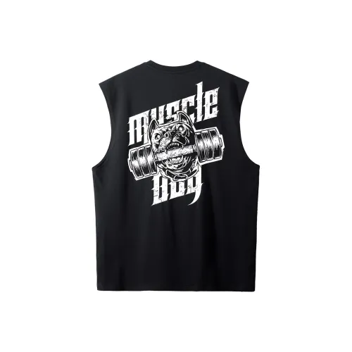 Muscle Dog Топ без рукавов Мужской Черный