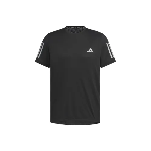 Adidas Own The RunClimacool COOLER Беговая футболка мужская черная темно-серебристая