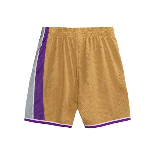 MITCHELL NESS Баскетбольные шорты Мужские Золотые