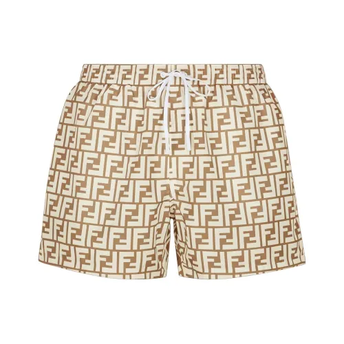 FENDI SS22 Повседневные шорты Мужские Хаки