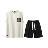 Комплект (абрикосовый топ+черные брюки)