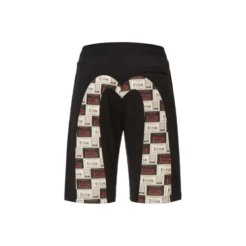 EVISU Черные Мужские Повседневные Шорты