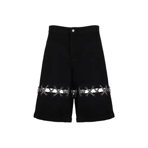 YLDP Черные Унисекс Повседневные шорты