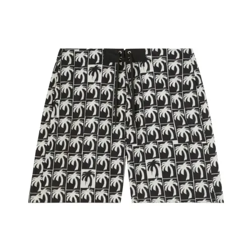 PALM ANGELS Мужские черные плавательные шорты