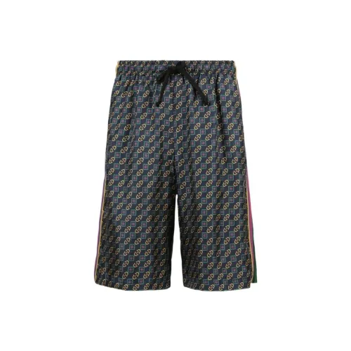 GUCCI SS23 Повседневные шорты Мужские Синие