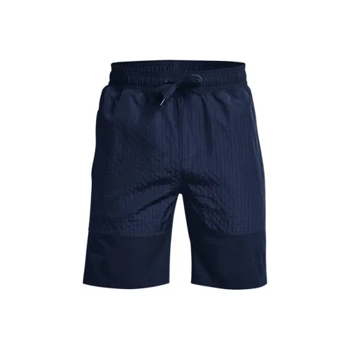 Under Armour Woven Collection Темно-синие Мужские Повседневные Шорты
