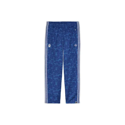 Adidas Originals x A BATHING APE A BATHING APE Co Бренд SS25 Повседневные брюки Унисекс Синий
