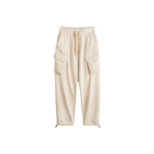 MADEN WORKWEAR Collection Повседневные брюки Мужские Серый Белый