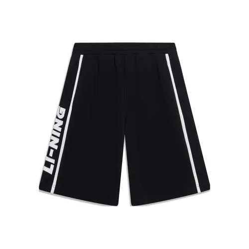 LINING Sports Life Collection Повседневные шорты Унисекс Черный