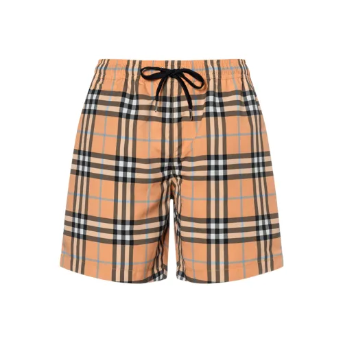 Burberry Темный Элегантный Оранжевый Мужские Пляжные Шорты