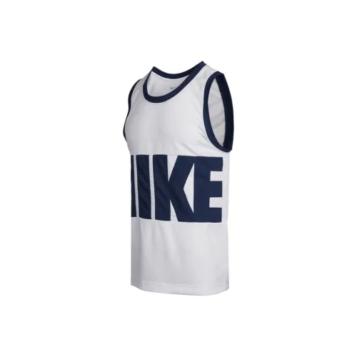 Nike Белый Мужская баскетбольная футболка