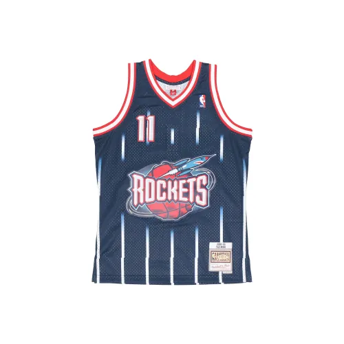 Mitchell Ness Темно-синие мужские баскетбольные майки