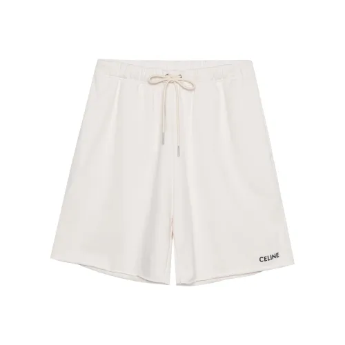 CELINE SS23 Повседневные шорты Мужские Молочно-белые