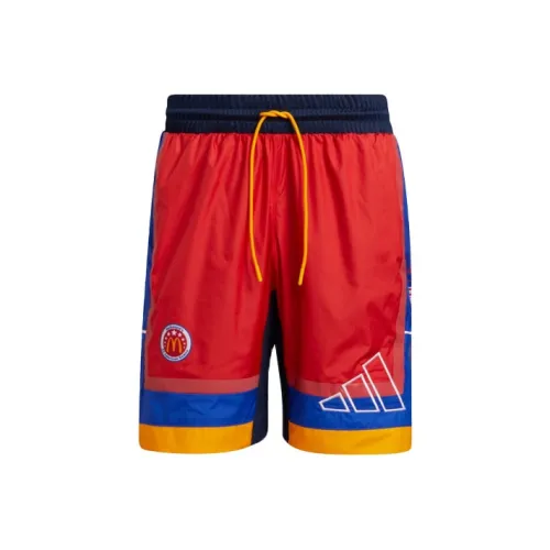 Adidas Баскетбольные шорты Мужские Неоновый красный