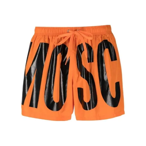 MOSCHINO Мужские плавательные шорты оранжевого цвета