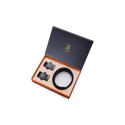 GUSKI Alloy Leather Belts Men's