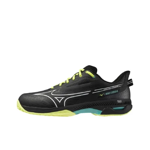 Mizuno Wave Exceed 5 Противоскользящие Устойчивые к Износу Низкий Топ Кроссовки для Тениса Унисекс Черные
