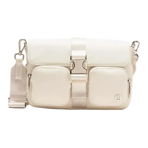 lululemon Нейлоновая сумка через плечо стандартная женская светлый слоновая кость
