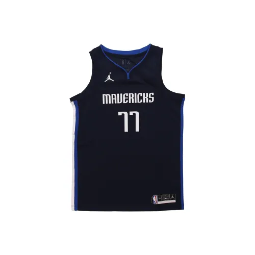 Jordan Luka Doncic Баскетбольная Джерси Мужская Темно-синяя