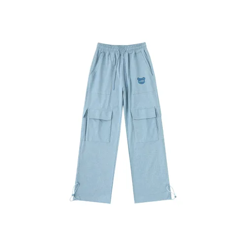 LAMLICKA Повседневные брюки Унисекс Синий