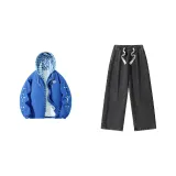 Набор (Синий топ + Серый низ)