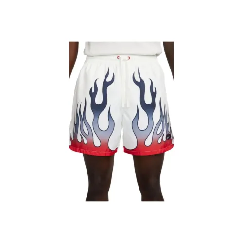 Nike SWEAR Ткани вязаные Flow Americana Шорты Повседневные шорты Мужской Белый