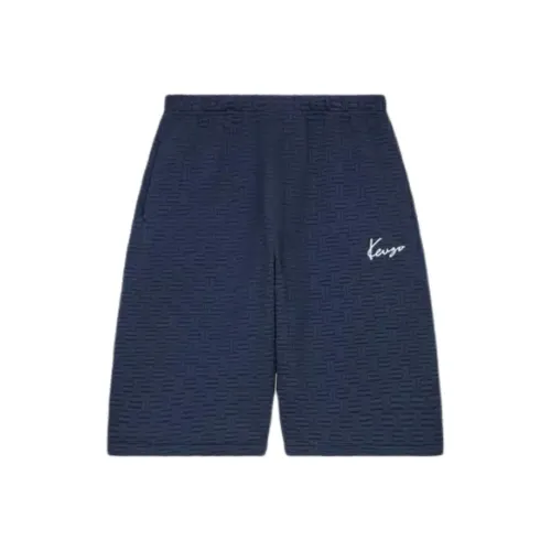 KENZO SS24 Повседневные шорты Мужские Синие