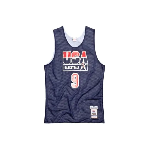 MITCHELL NESS x URBAN AUTHENTIC Баскетбольная Джерси Мужская Темно-синяя